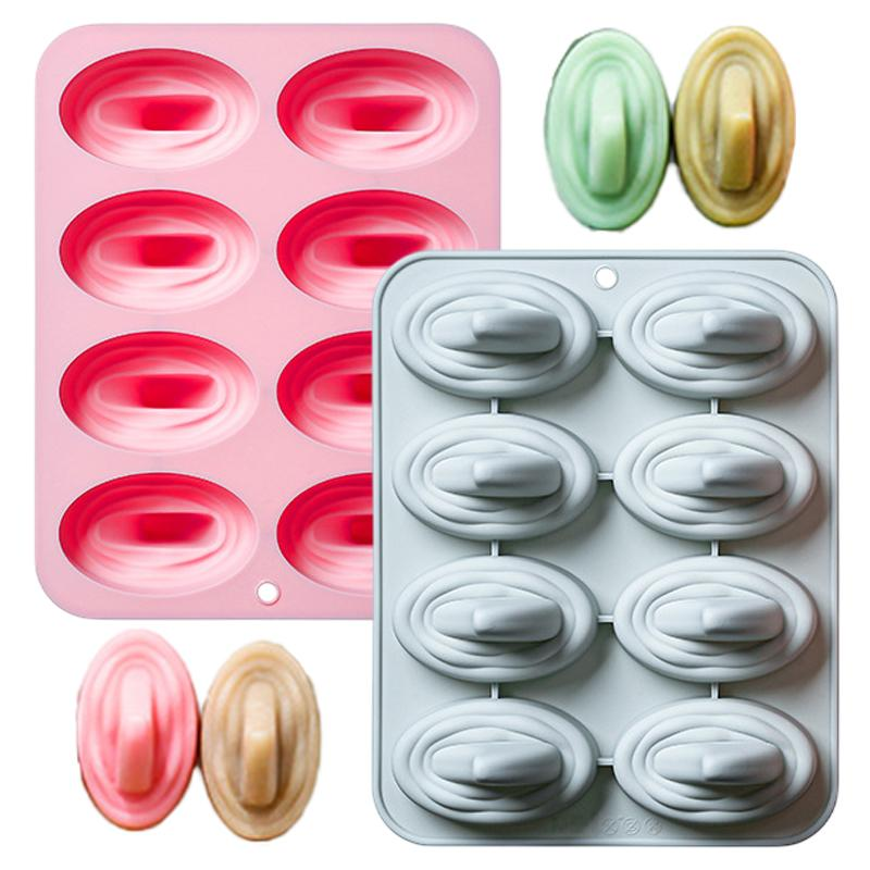 Silicone Cake Mold - 8-hole Shark Fin Shape Cake Silicone