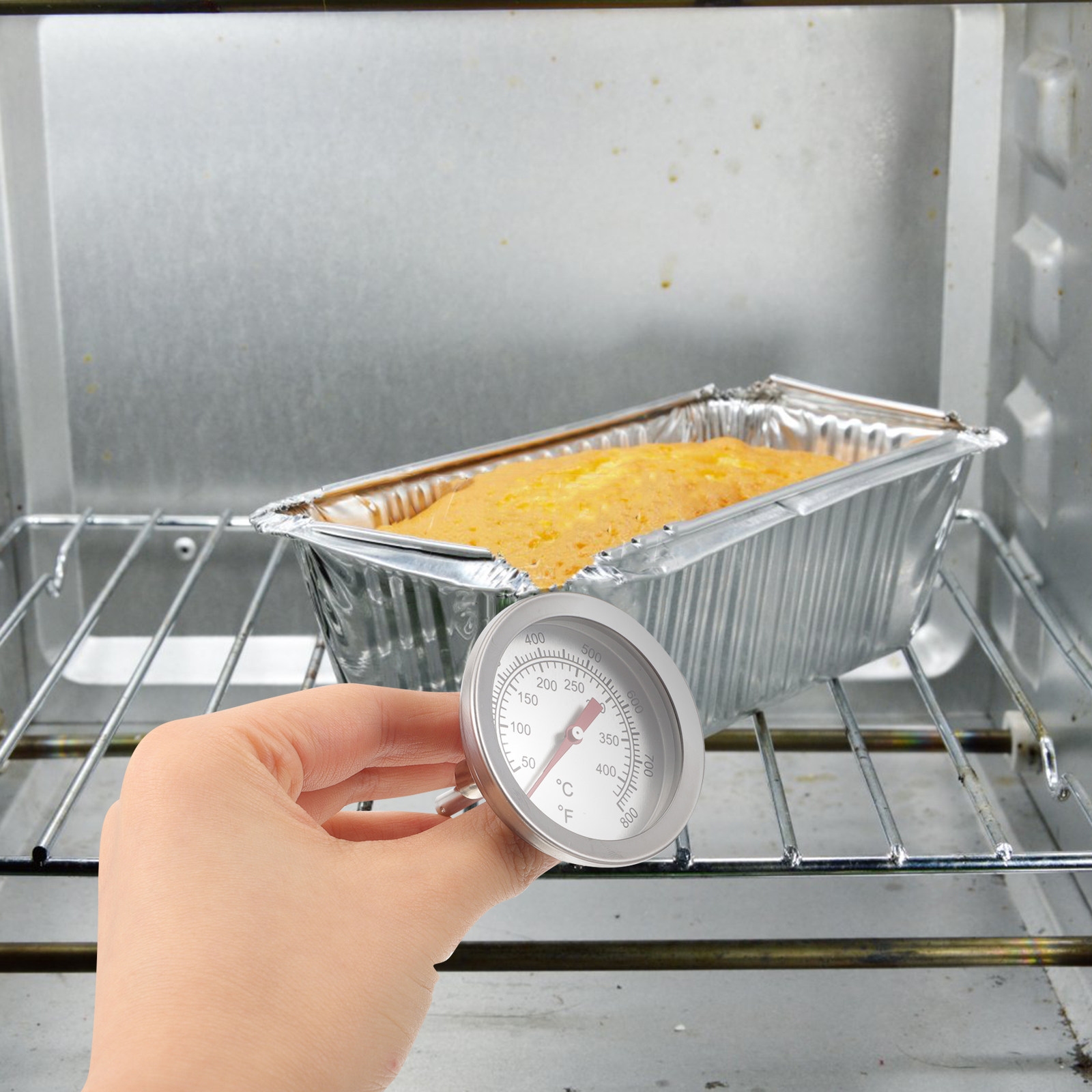 Kitchen Tools In Baking - Oven Thermometer Stainless Steel Large Dial