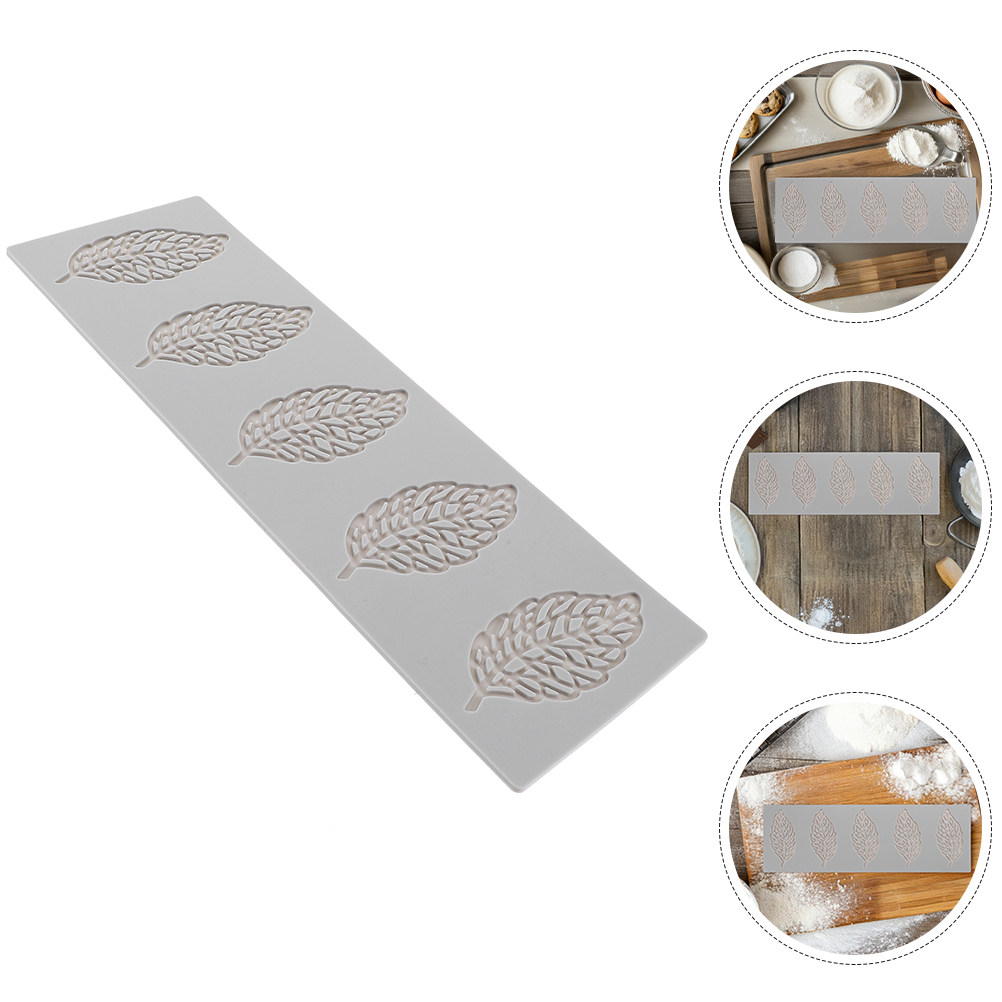 Silicone Cake Mold - 3Pcs Flexible Food Grade Leaf Silicone