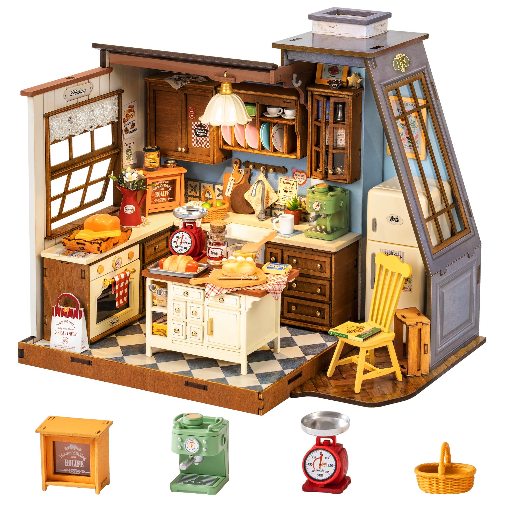 Baking Kitchen Rolife - Rolife DIY Miniature House Kit Model