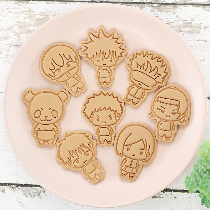 8pcs Jujutsu Kaisen Cake Cooki – обзор и цена Kitchen Baking Items