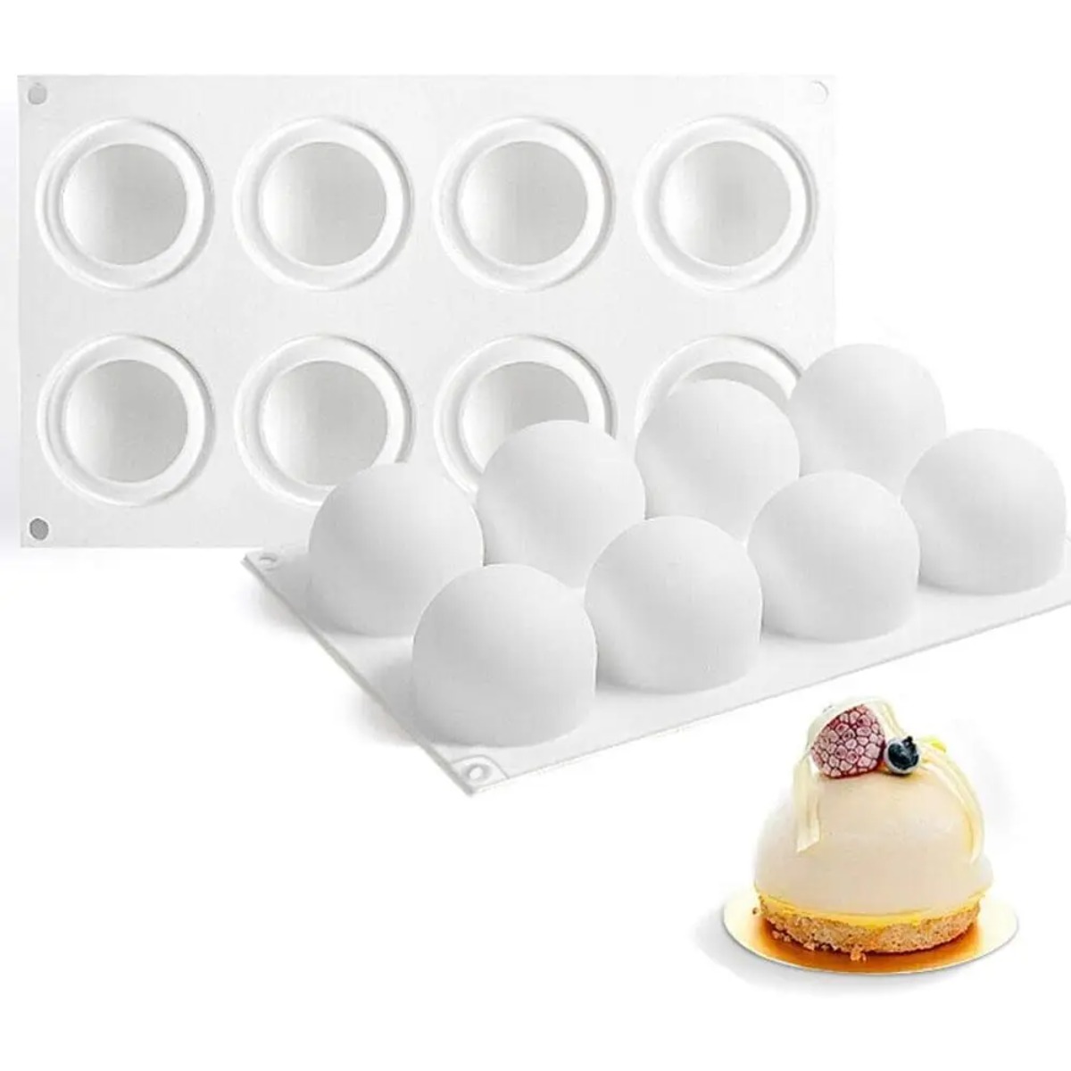 1Pc Round Spherical Mousse Sil – обзор и цена Silicone Cake Mold