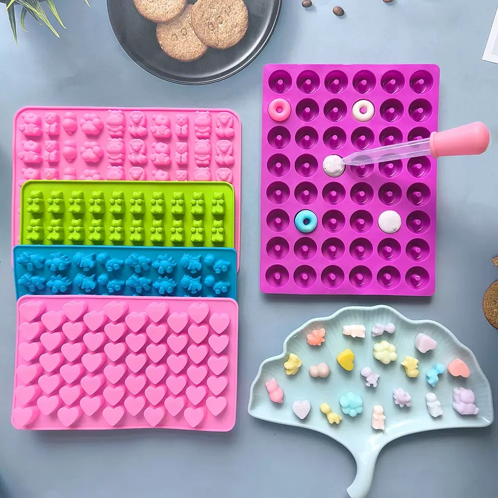 7Pcs Candy Silicone Moulds wit – обзор и цена Kitchen Baking Tray Set