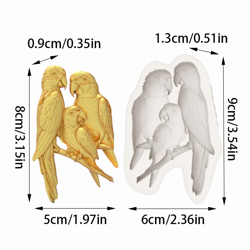 Macaw Family Silicone Baking M – обзор и цена Silicone Cake Mold