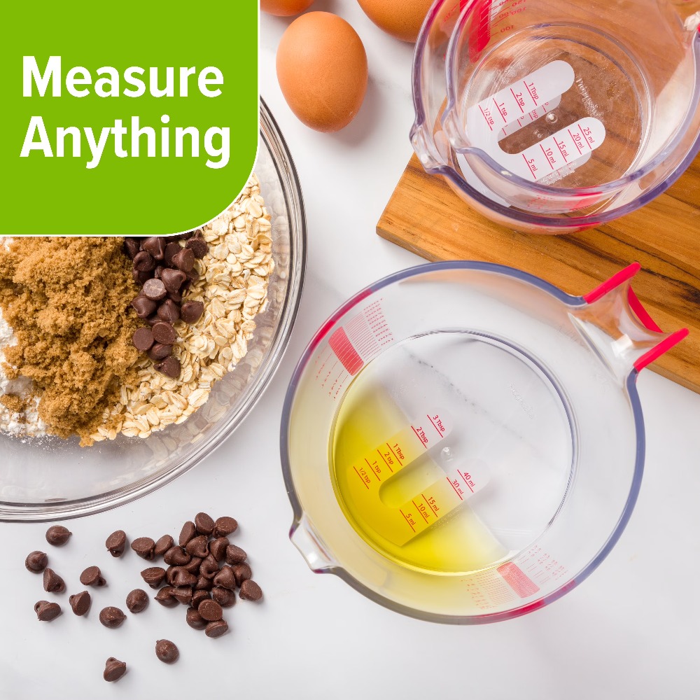 3 Piece Liquid Measuring Cup S – обзор и цена Kitchen Glass Baking Set