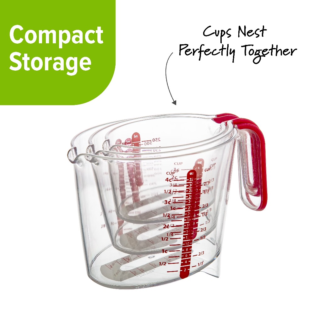 3 Piece Liquid Measuring Cup S – обзор и цена Kitchen Glass Baking Set