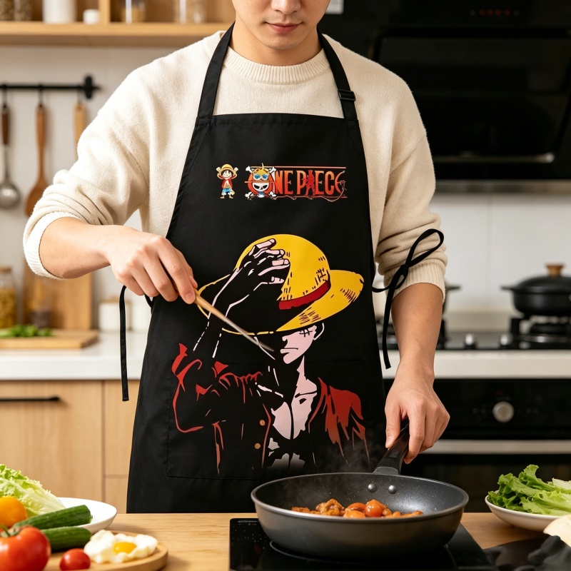 One Pieces Luffy Apron Printed – обзор и цена Kitchen Baking Items