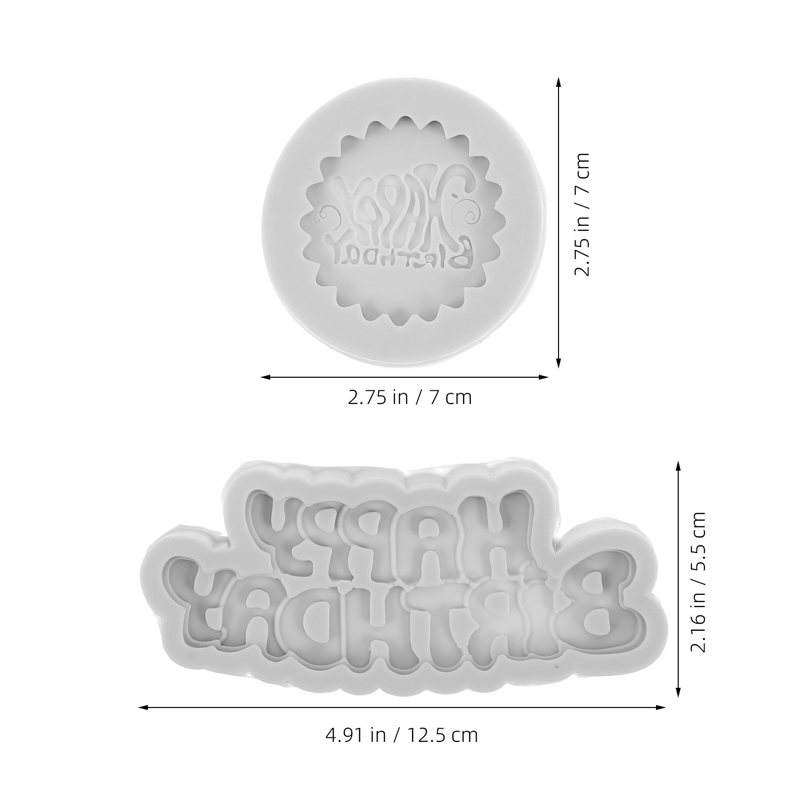 2Pcs Happy Birthday Silicone M – обзор и цена Silicone Cake Mold