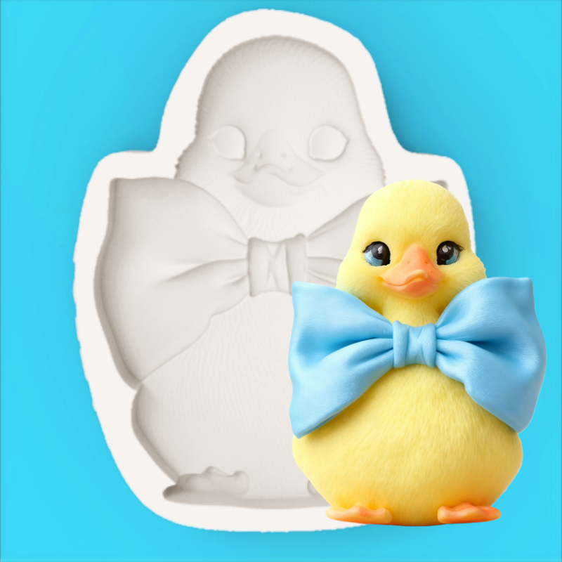 Duckling Mold with Bow Tie, Cu – обзор и цена Silicone Cake Mold
