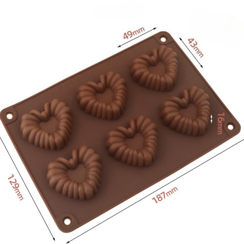 Heart-shaped Silicone Chocolat – обзор и цена Kitchen Tools In Baking