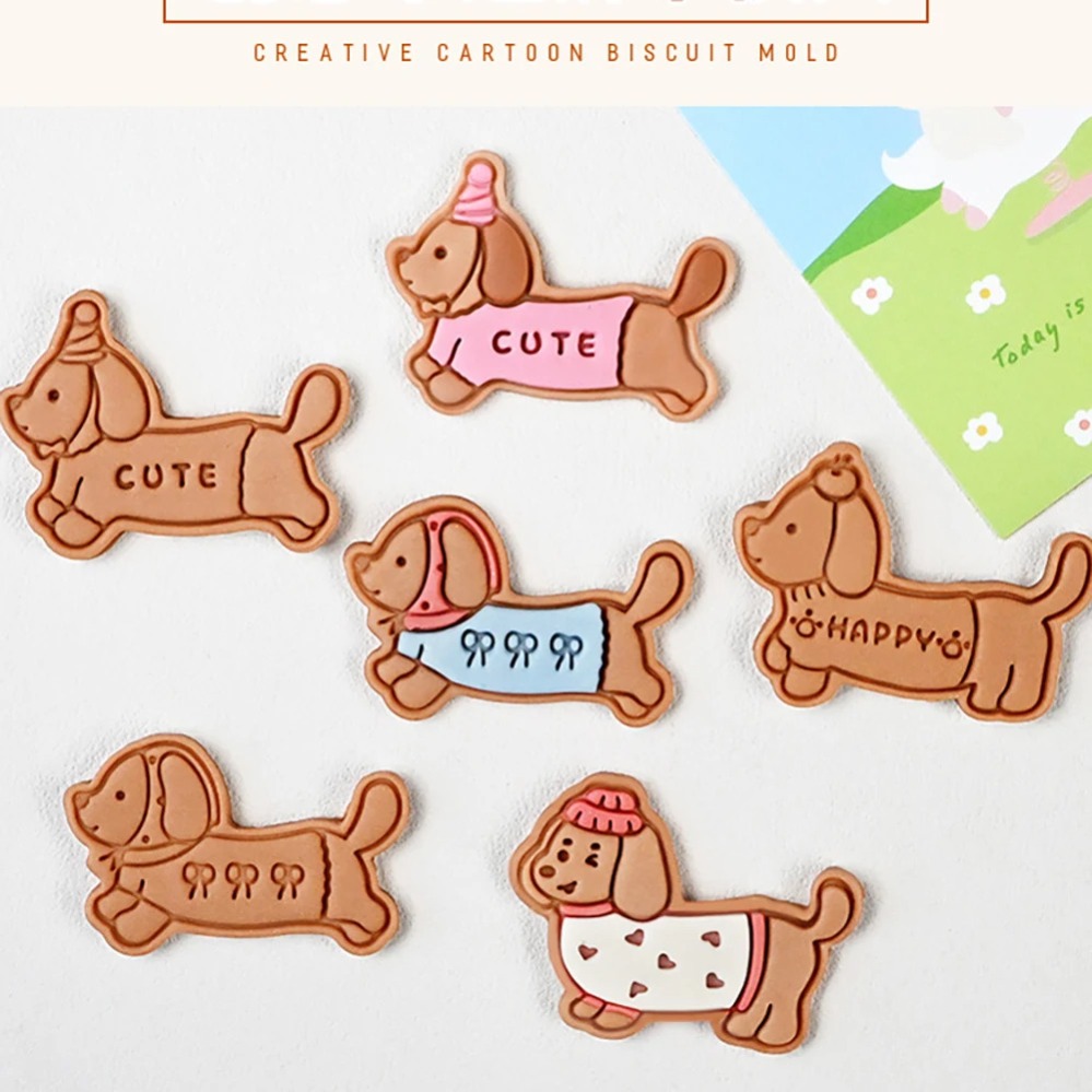 Cookie Mold Stamp Cartoon Saus – обзор и цена Kitchen Baking Items