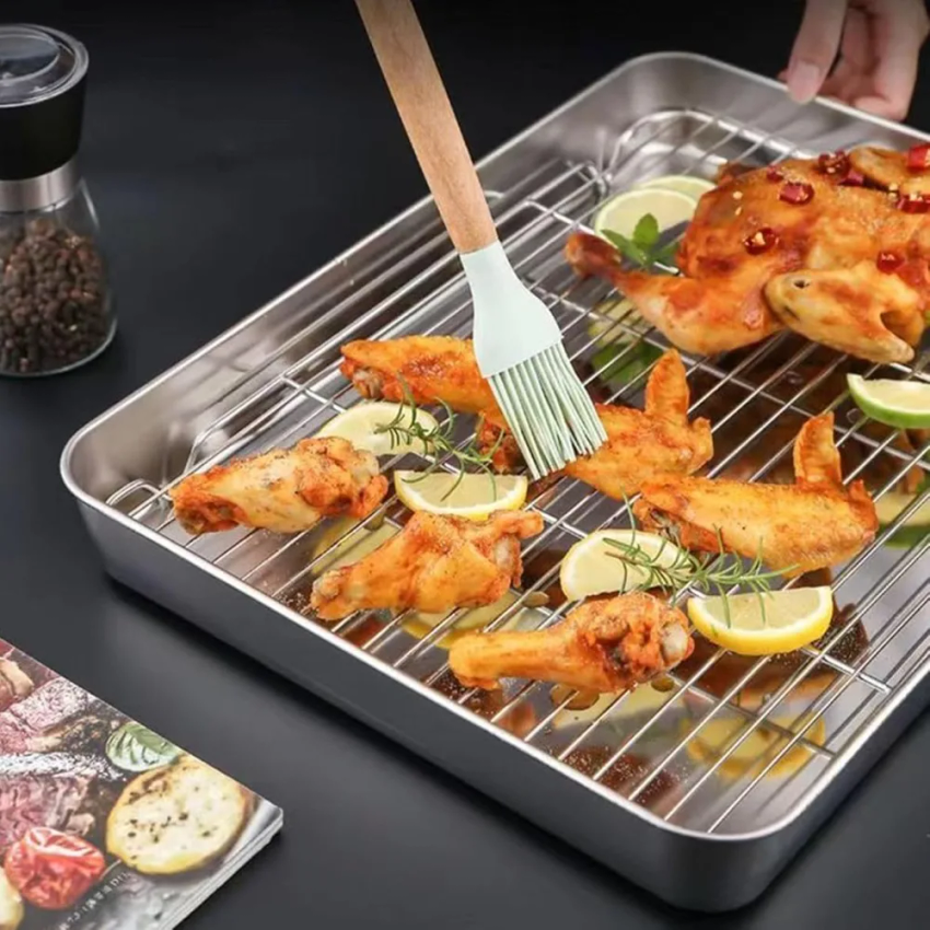 304 Stainless Steel Baking Tra – обзор и цена Kitchen Baking Tray Set