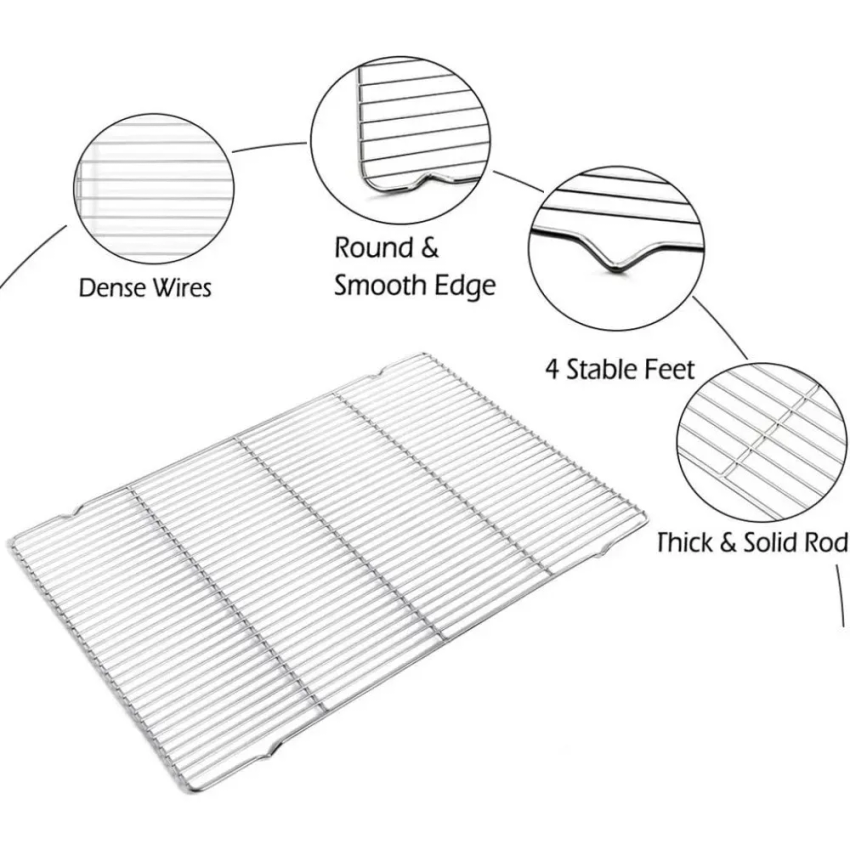 304 Stainless Steel Baking Tra – обзор и цена Kitchen Baking Tray Set