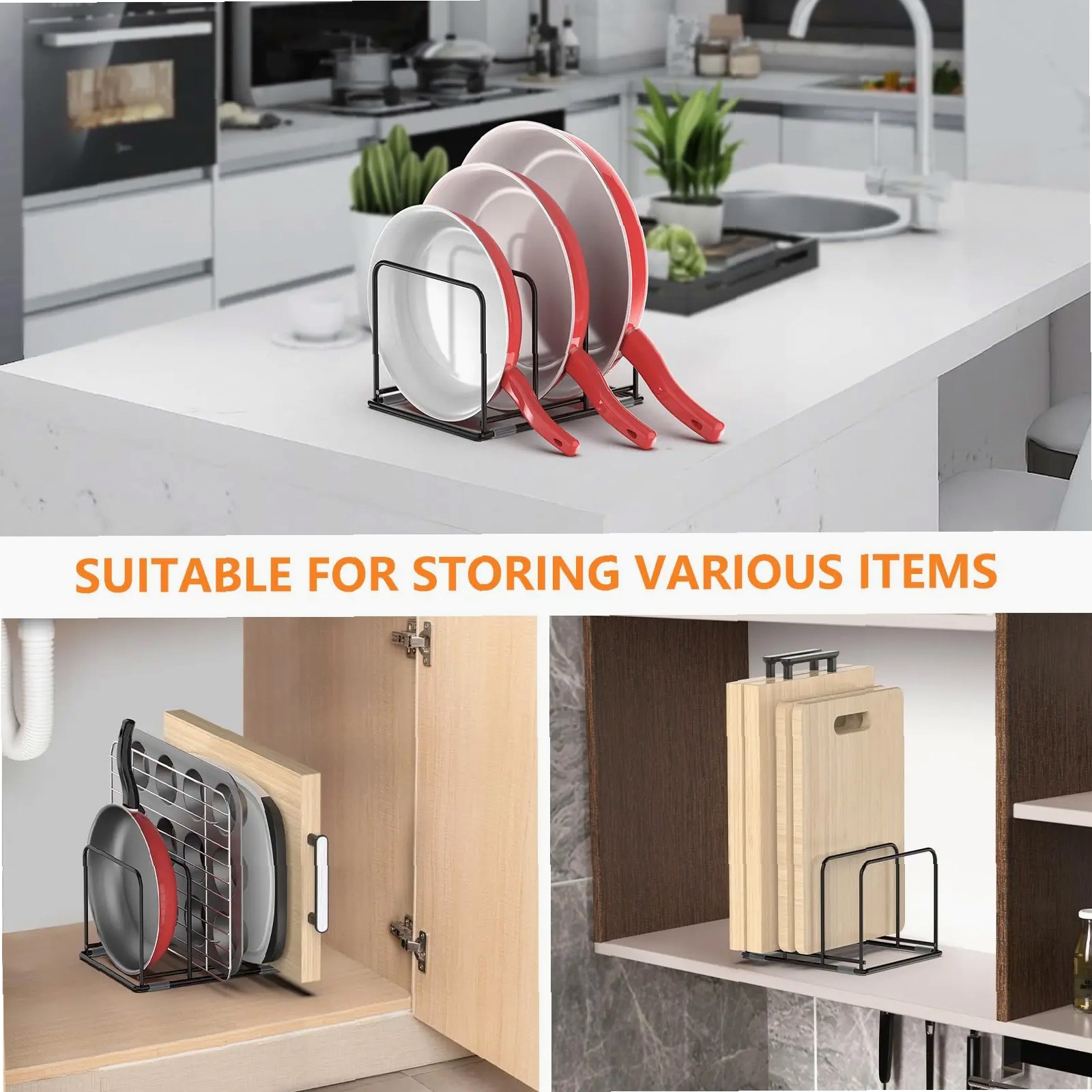Pan Organizer for Kitchen Cabi – обзор и цена Kitchen Cabinet Baking Organizer