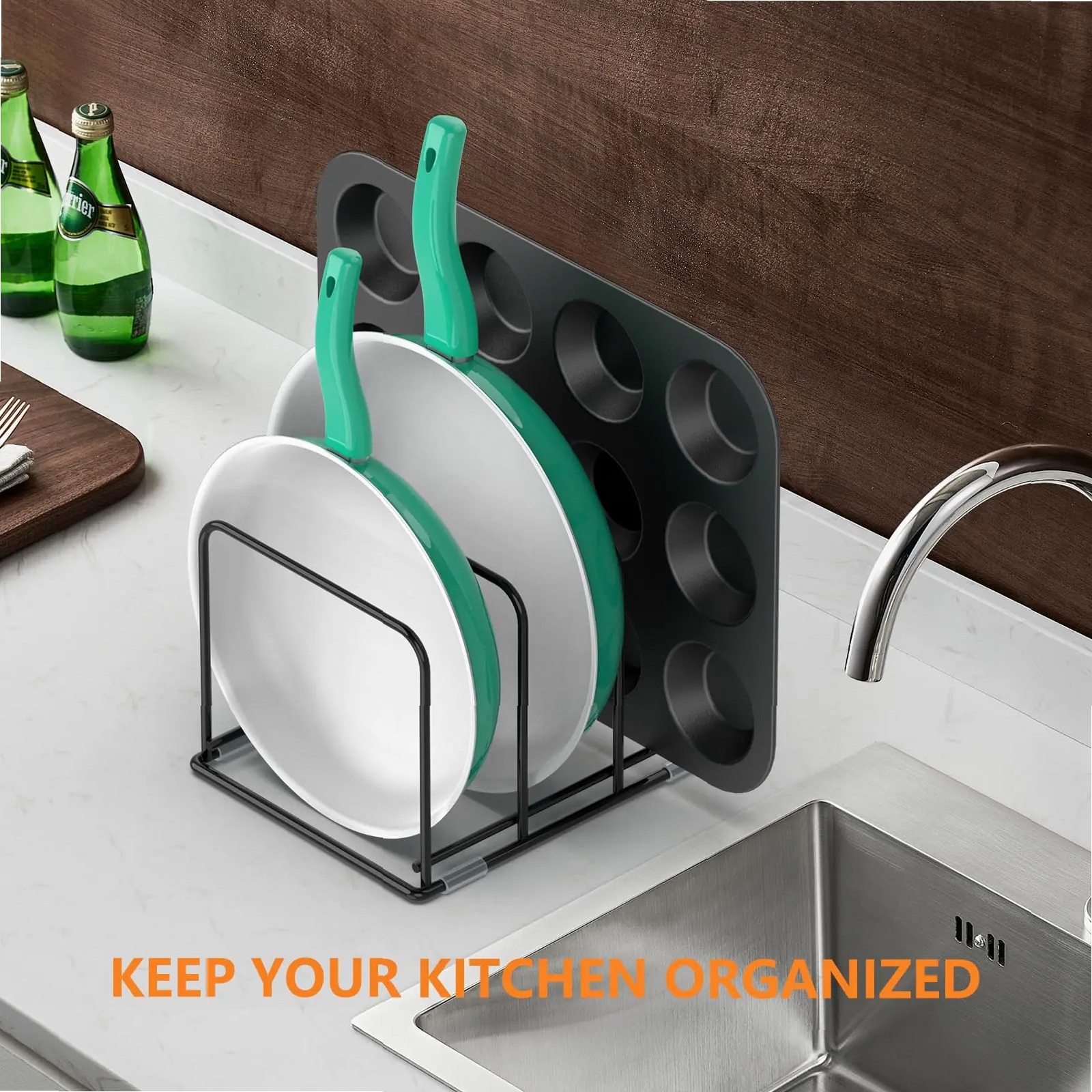 Pan Organizer for Kitchen Cabi – обзор и цена Kitchen Cabinet Baking Organizer