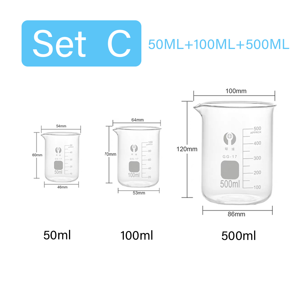 3pcs/Set Glass Measuring Cup S – обзор и цена Kitchen Glass Baking Set