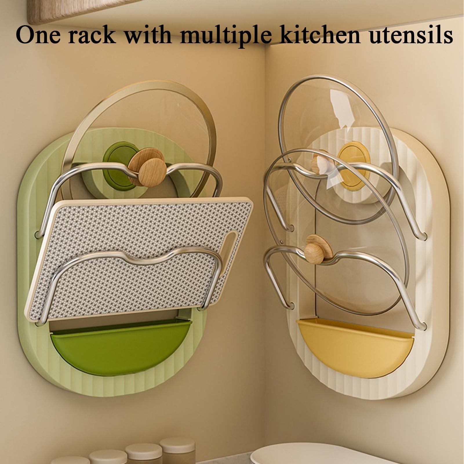 Pot Lid Rack 2-Tier Wall Mount – обзор и цена Kitchen Cabinet Baking Organizer