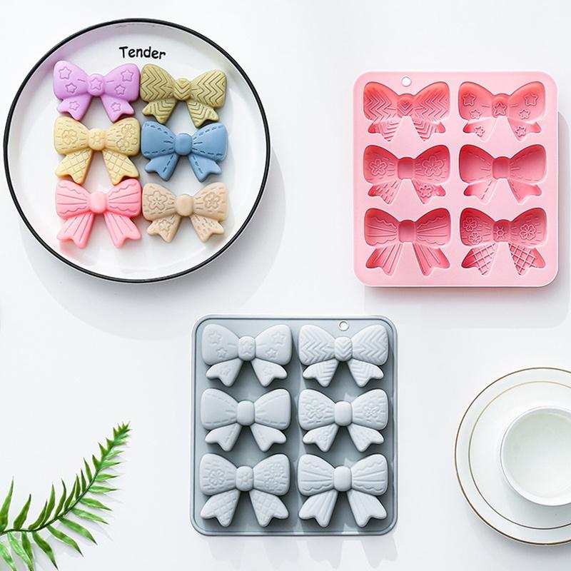 6 Cavities Bowknot Silicone Mo – обзор и цена Silicone Cake Mold