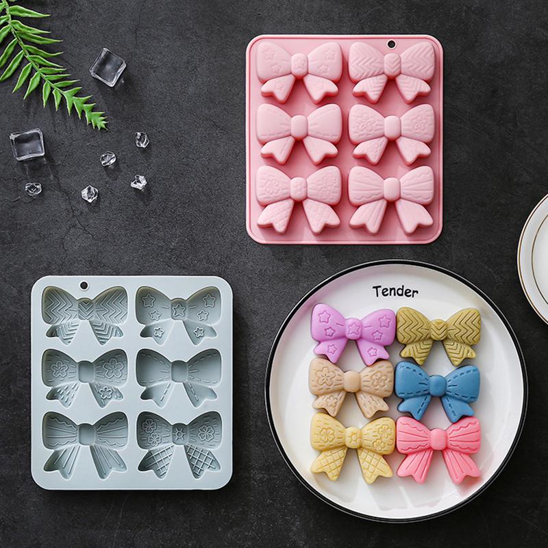 6 Cavities Bowknot Silicone Mo – обзор и цена Silicone Cake Mold