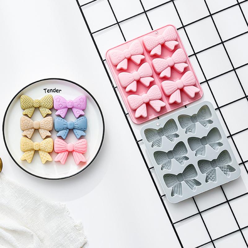 6 Cavities Bowknot Silicone Mo – обзор и цена Silicone Cake Mold