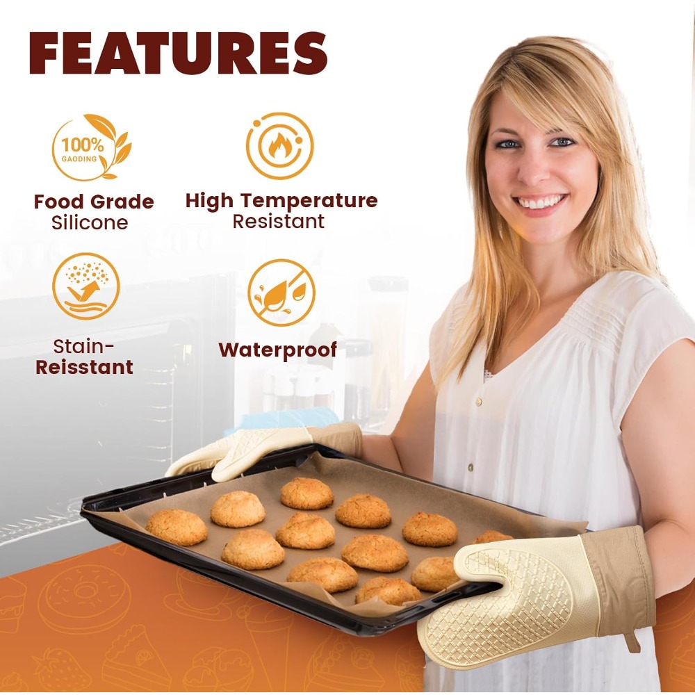 Silicone Heat Resistant Oven M – обзор и цена Kitchen Baking Tray Set
