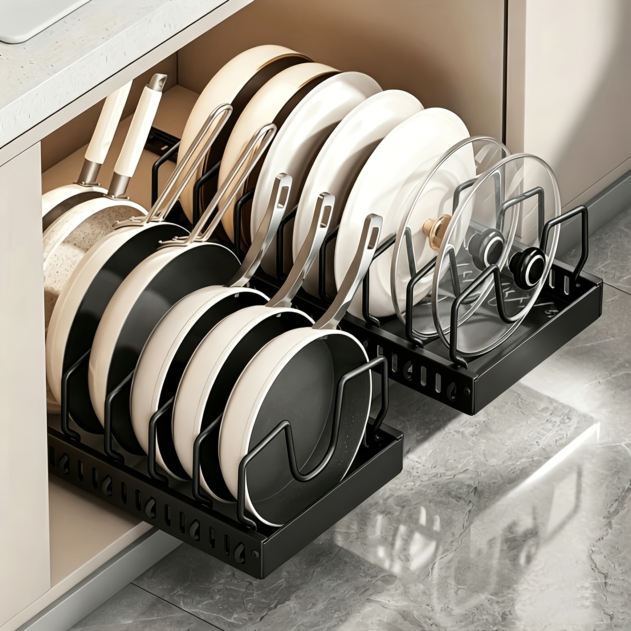 1/2pcs Kitchen Storage Rack, A – обзор и цена Kitchen Cabinet Baking Organizer