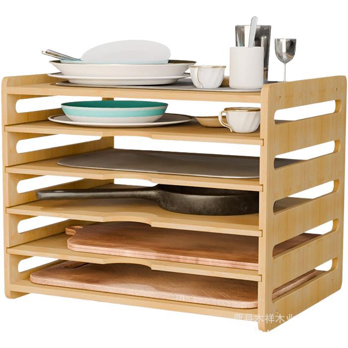 Solid wood kitchen storage rac – обзор и цена Kitchen Cabinet Baking Organizer