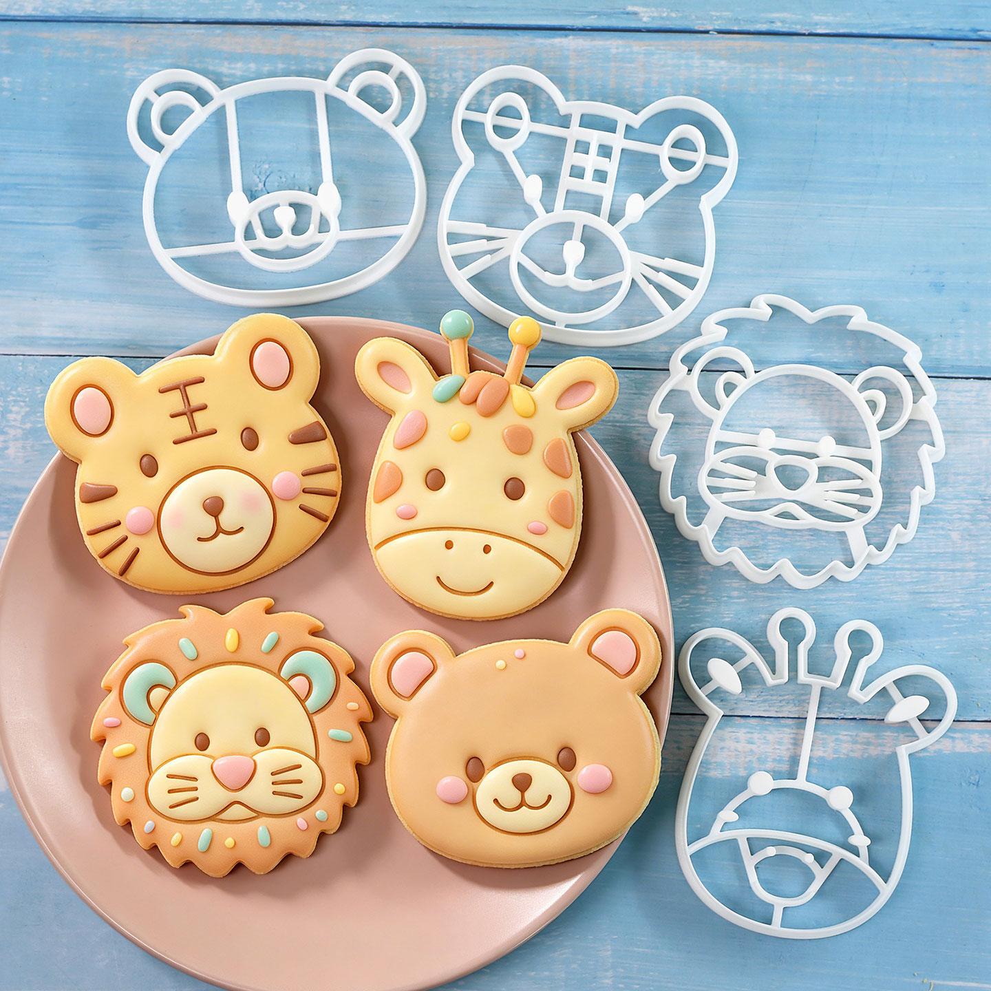 4 Pcs Animal Cookie Cutters Se – обзор и цена Kitchen Baking Items