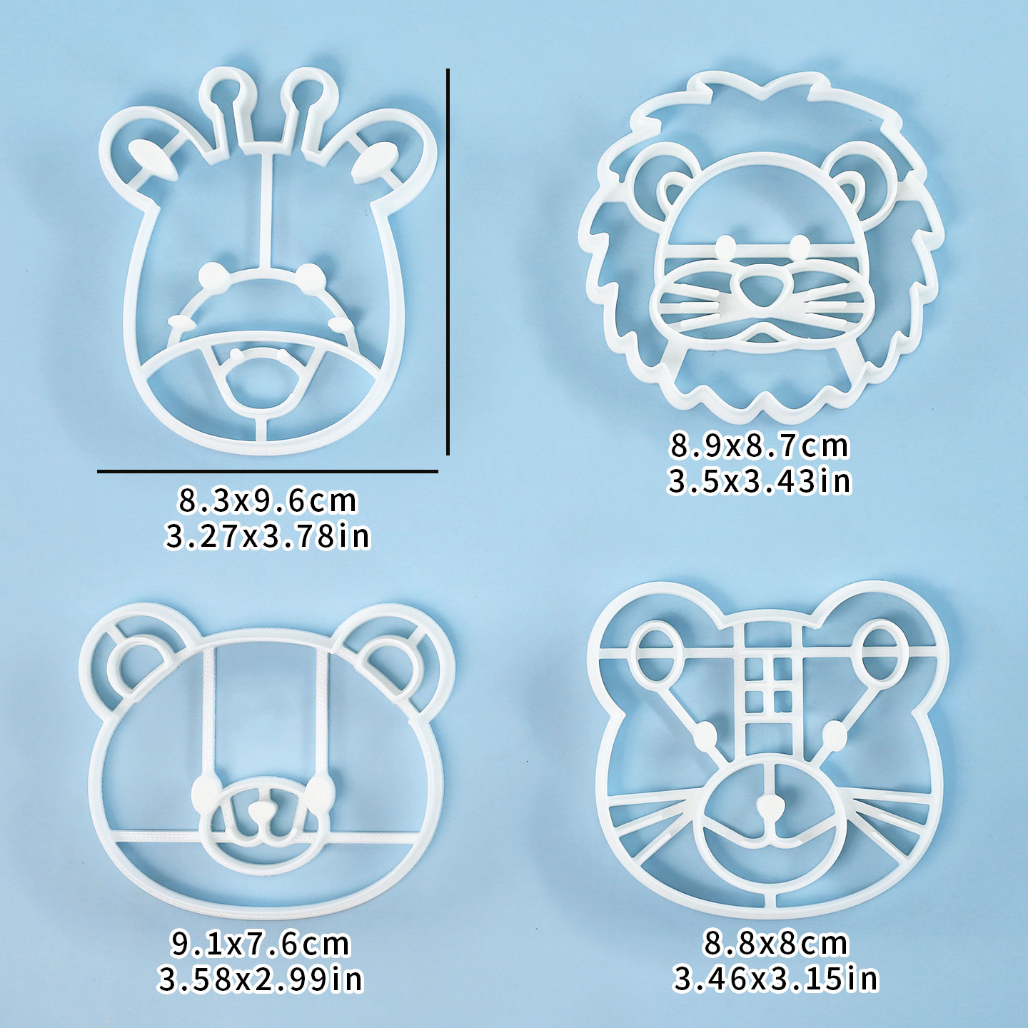 4 Pcs Animal Cookie Cutters Se – обзор и цена Kitchen Baking Items