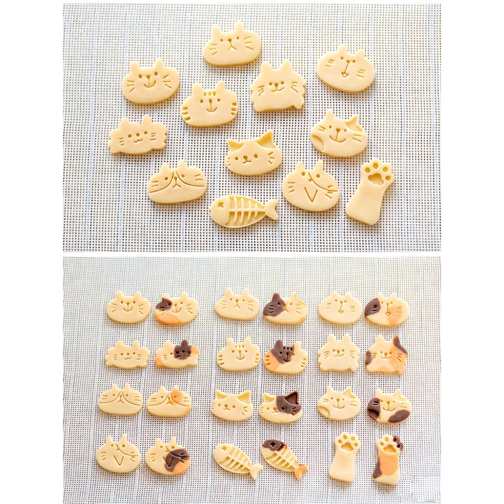 Cute Kitten DIY Stamp Cookie C – обзор и цена Kitchen Baking Items