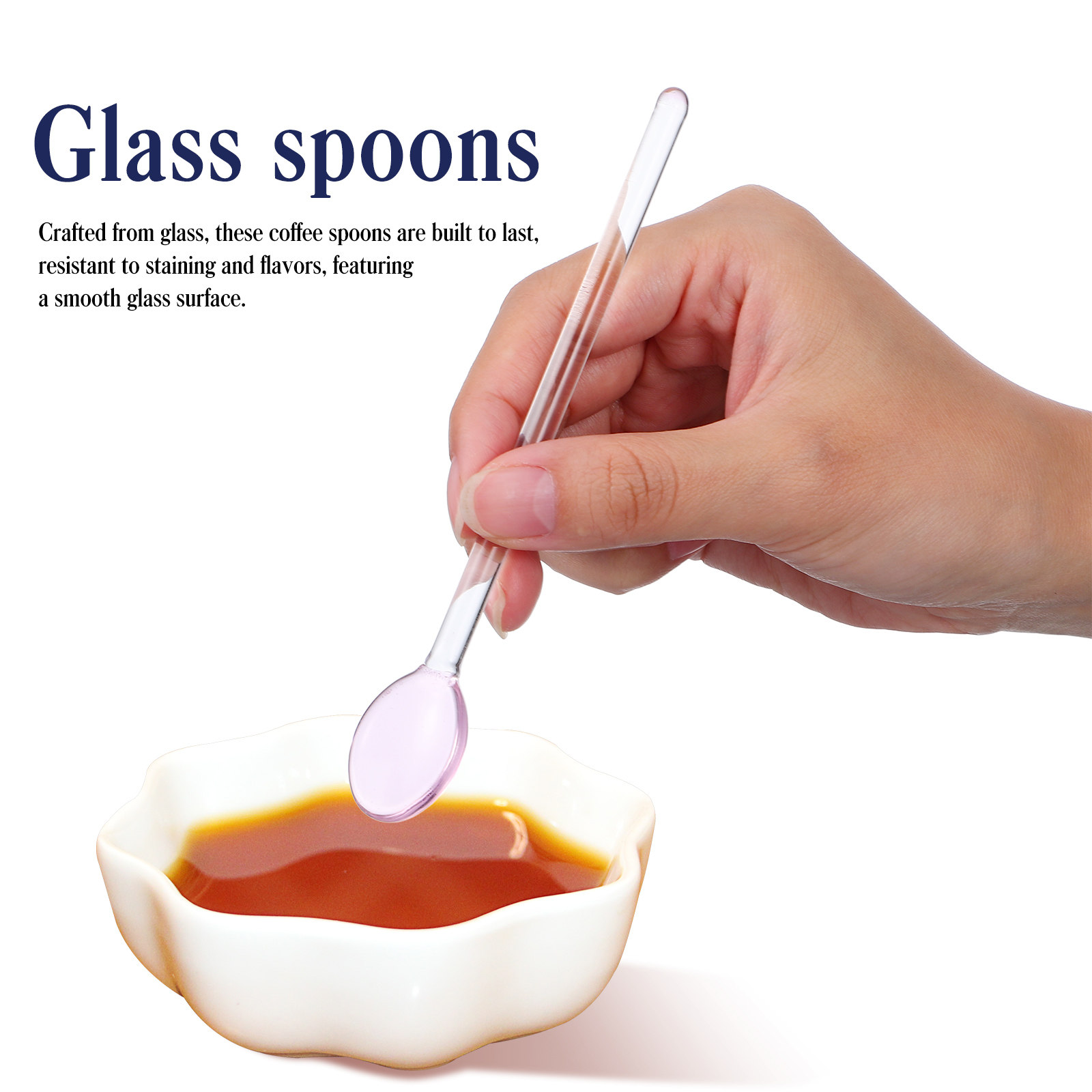 6Pcs Glass Stirring Spoons Lon – обзор и цена Kitchen Glass Baking Set