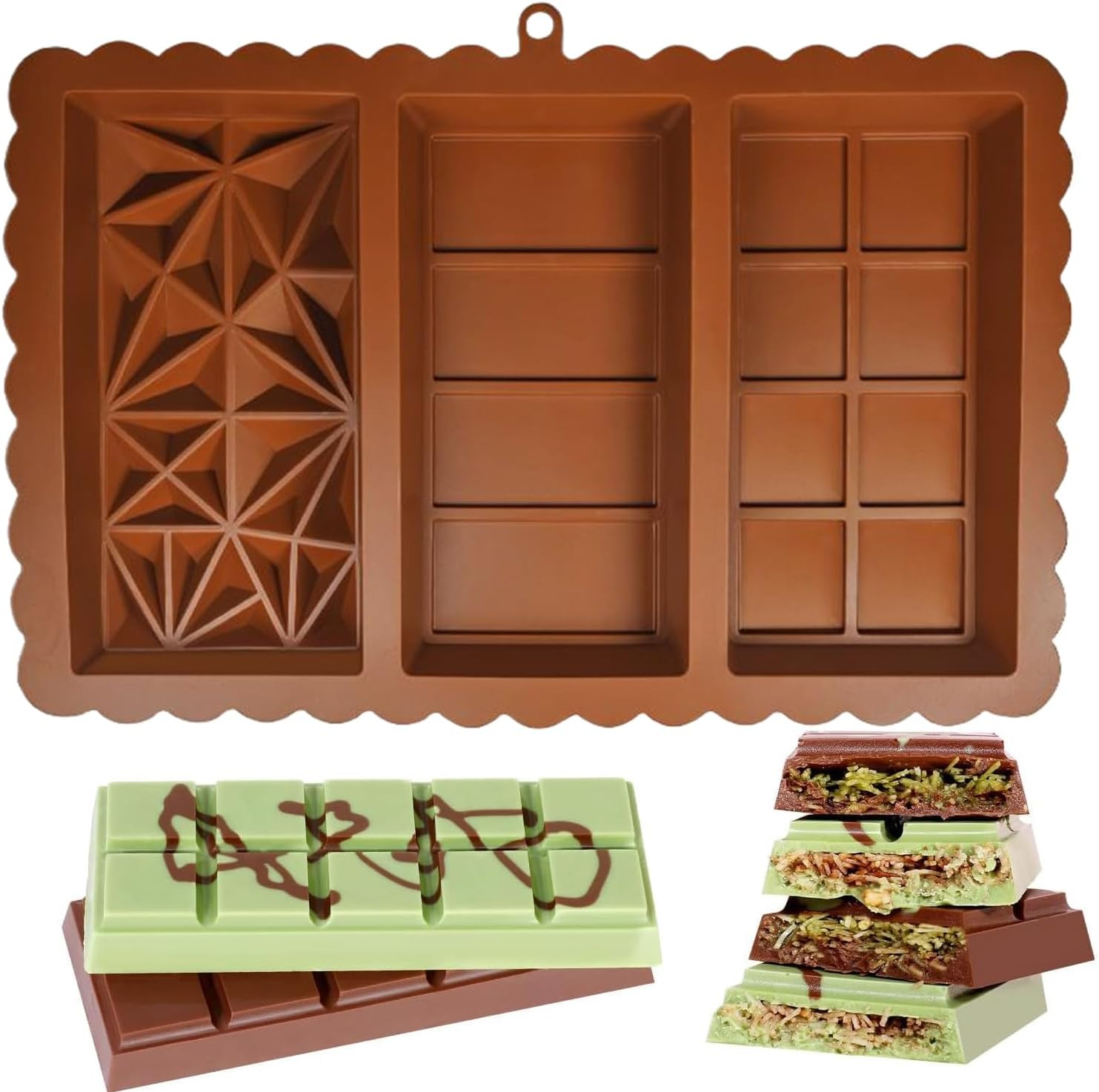 Silicone Chocolate Bar Molds,  – обзор и цена Silicone Cake Mold