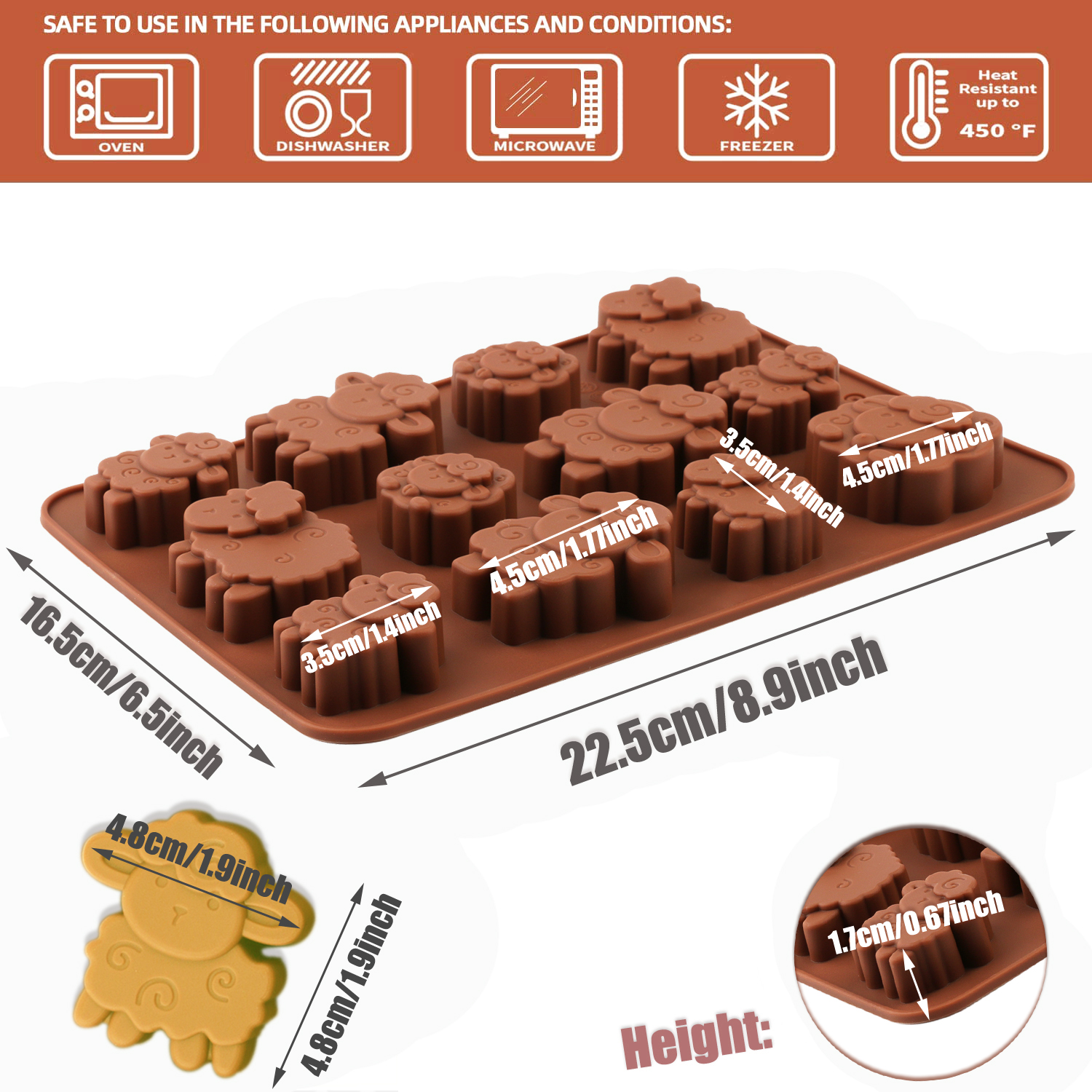 1Pack Silicone Eid Lamb Candy  – обзор и цена Silicone Cake Mold