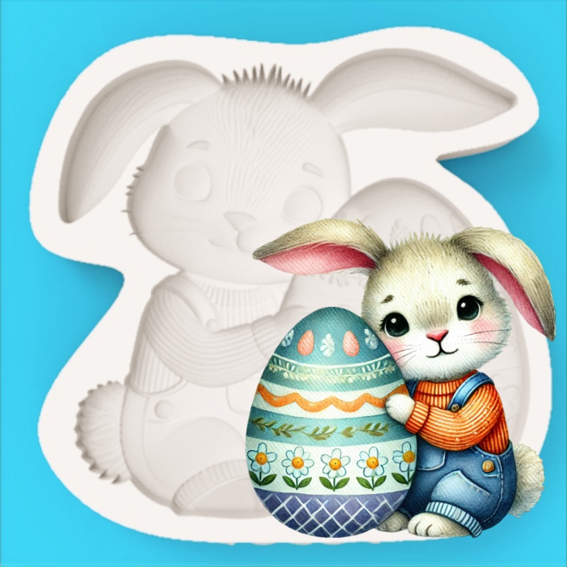 Easter Egg-Holding Bunny Silic – обзор и цена Silicone Cake Mold