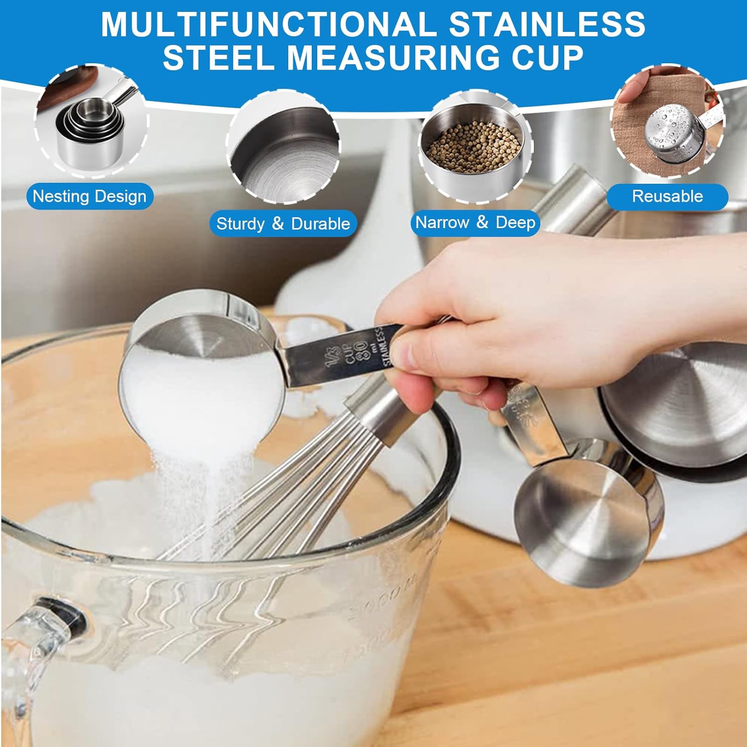 21-Piece Measuring Cups and Sp – обзор и цена Kitchen Glass Baking Set